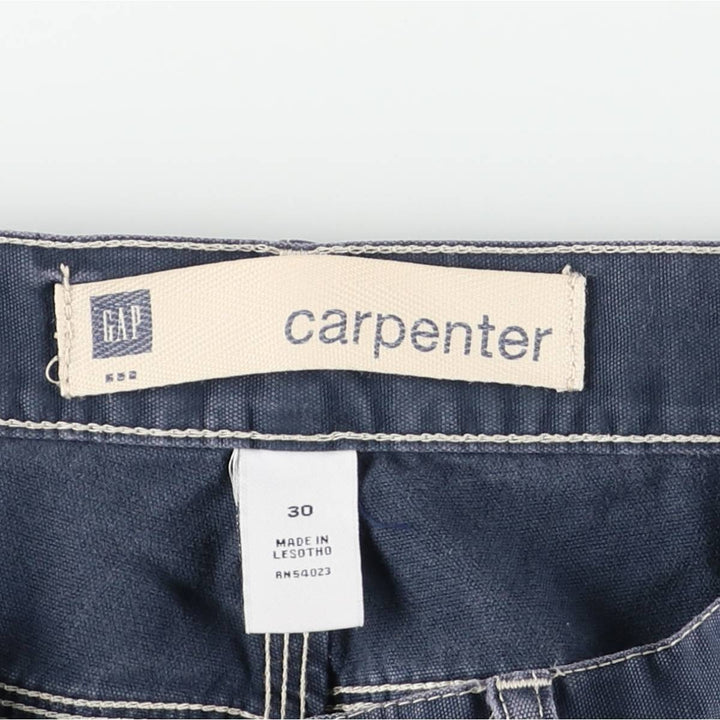 2000'S GAP Cotton Painter Shorts, Men's W32 (approx.) cotton navy blue type Vintage Second Hand