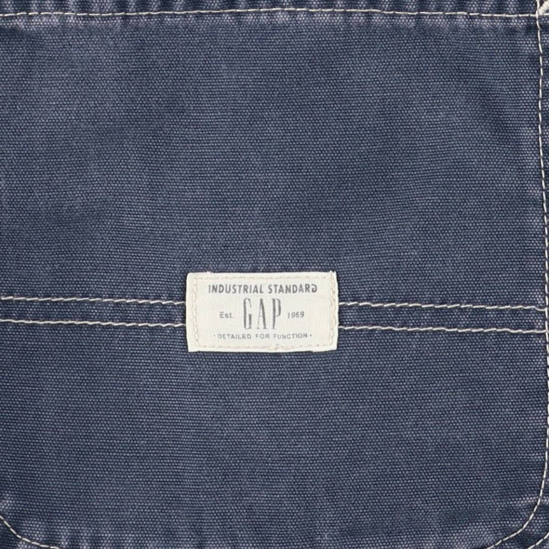 2000'S GAP Cotton Painter Shorts, Men's W32 (approx.) cotton navy blue type Vintage Second Hand