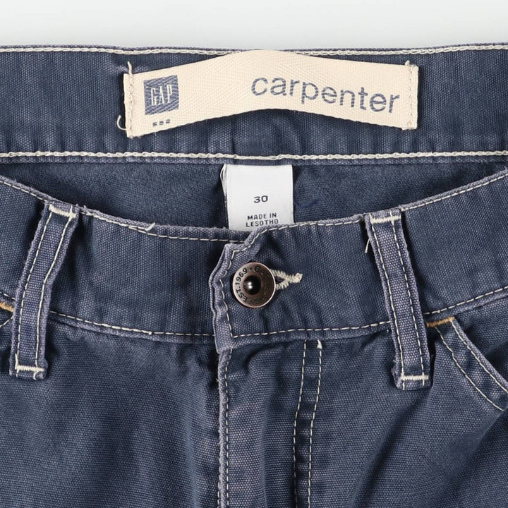 2000'S GAP Cotton Painter Shorts, Men's W32 (approx.) cotton navy blue type Vintage Second Hand