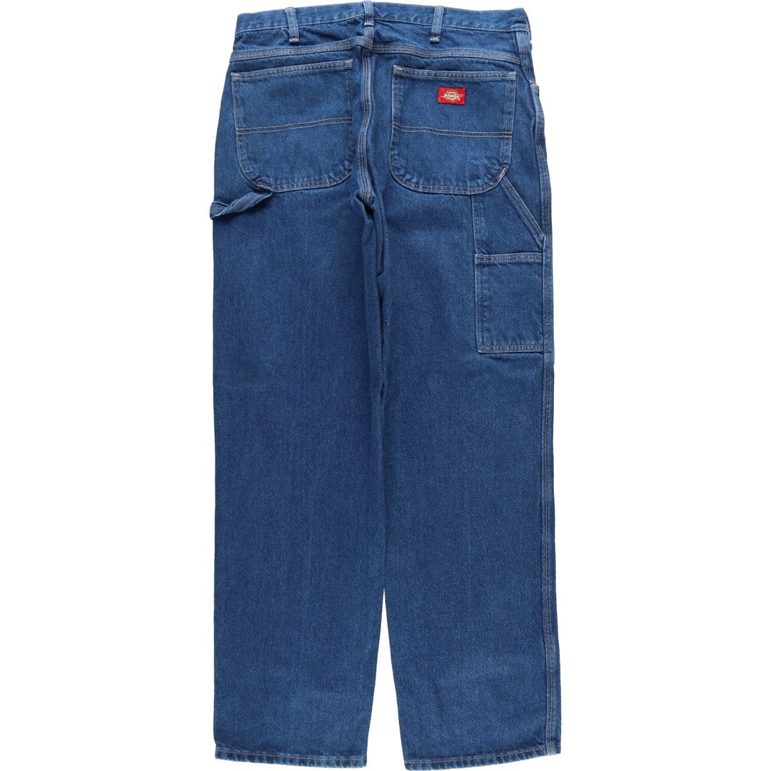 Dickies denim painter pants for men, equivalent to W34 cotton blue type Vintage Second Hand