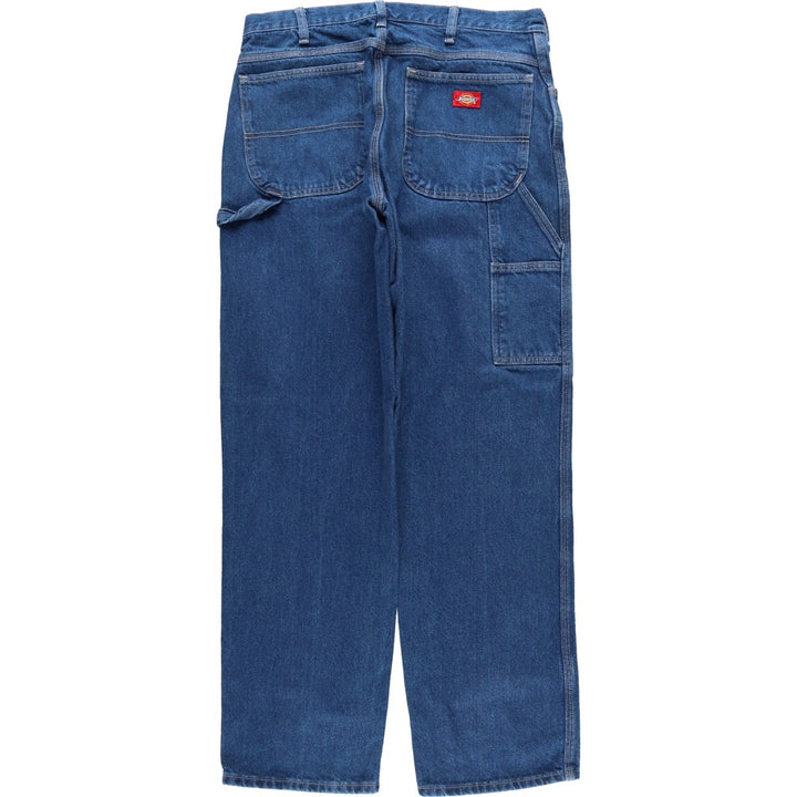 Dickies denim painter pants for men, equivalent to W34 cotton blue type Vintage Second Hand