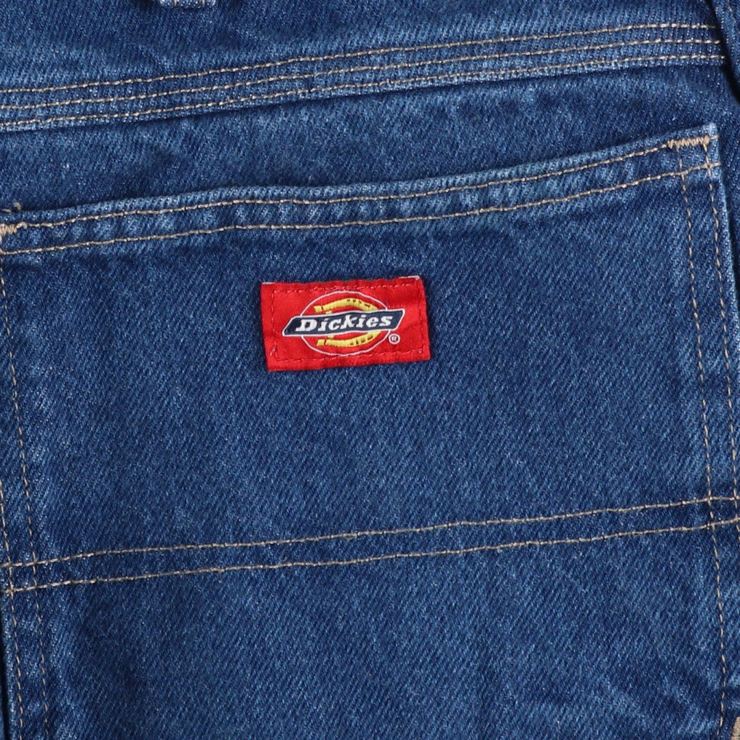 Dickies denim painter pants for men, equivalent to W34 cotton blue type Vintage Second Hand