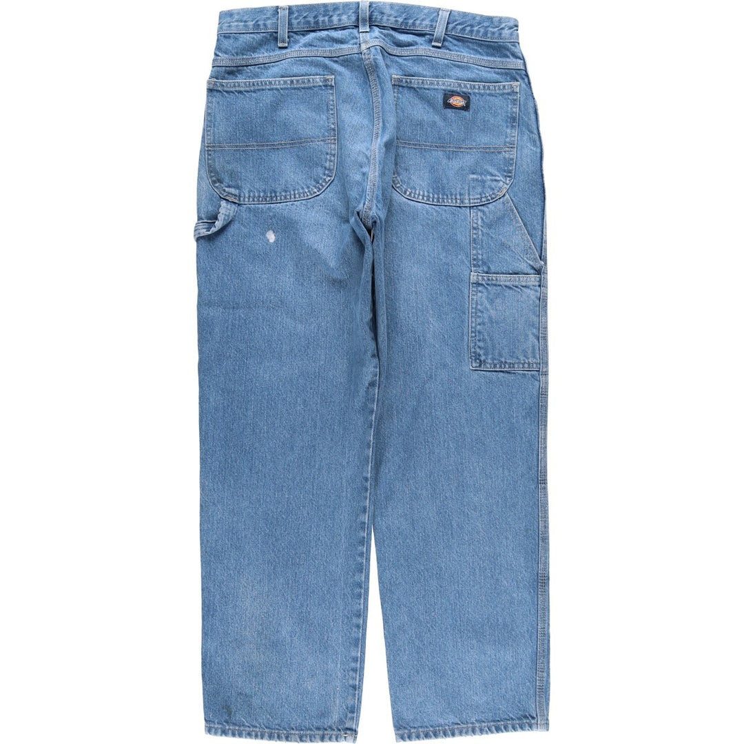 Dickies denim painter pants for men, equivalent to W37 cotton blue type Vintage Second Hand