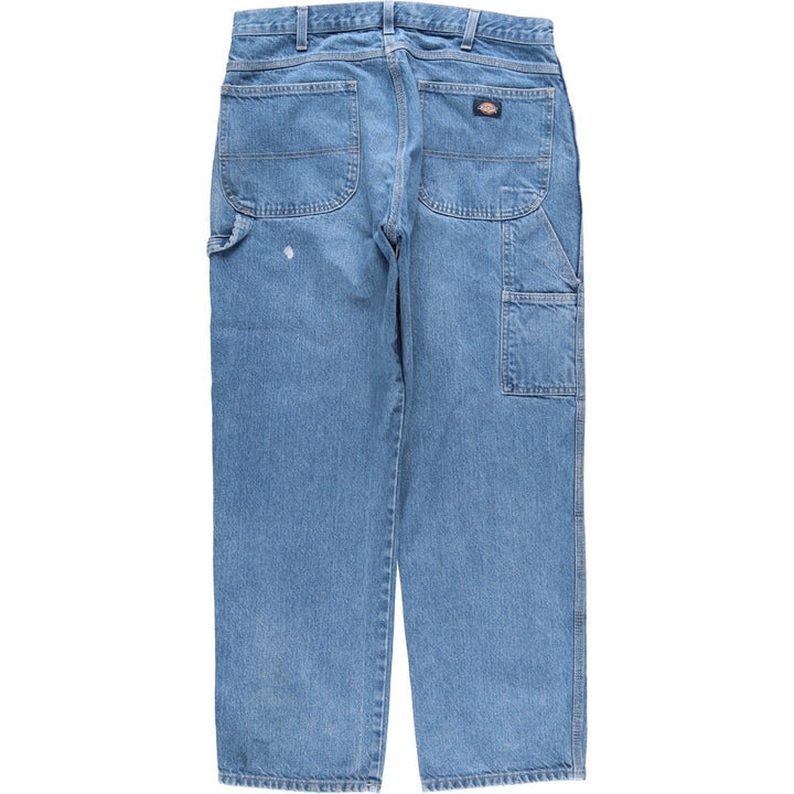 Dickies denim painter pants for men, equivalent to W37 cotton blue type Vintage Second Hand