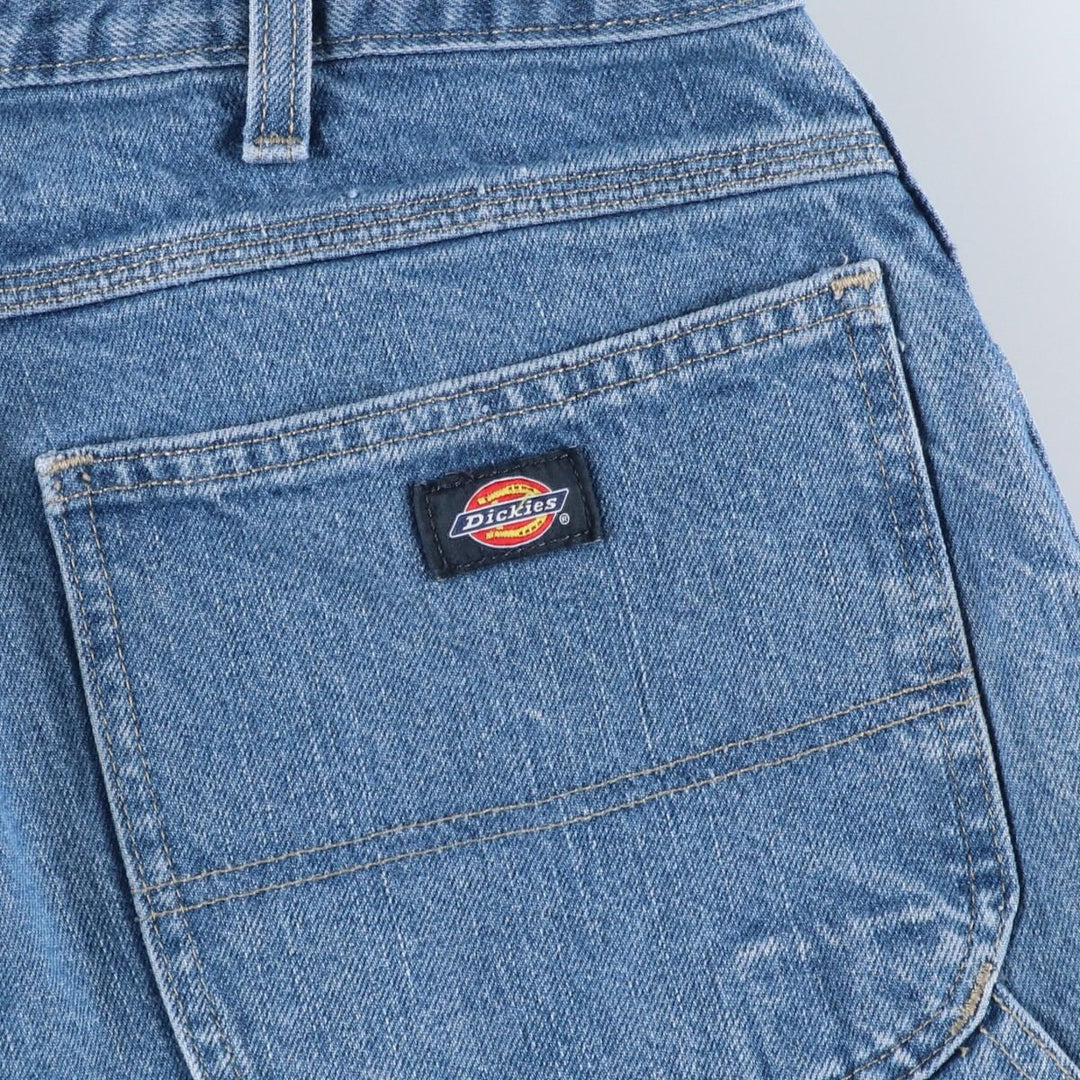 Dickies denim painter pants for men, equivalent to W37 cotton blue type Vintage Second Hand