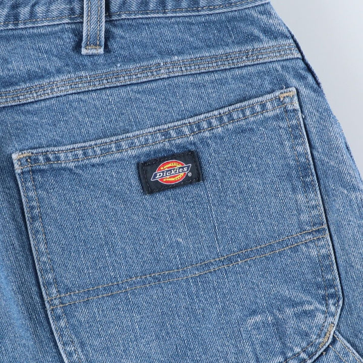 Dickies denim painter pants for men, equivalent to W37 cotton blue type Vintage Second Hand