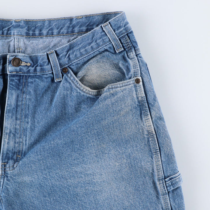 Dickies denim painter pants for men, equivalent to W37 cotton blue type Vintage Second Hand