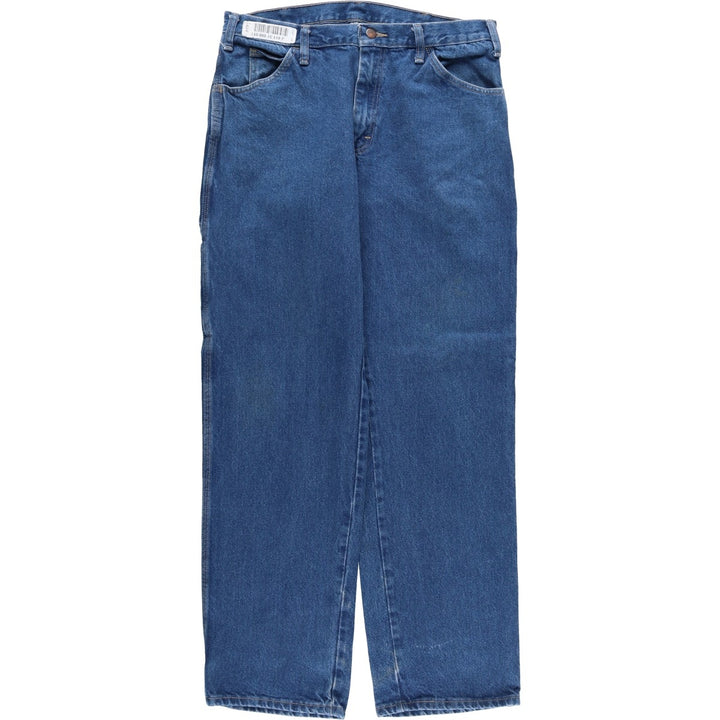 Dickies denim painter pants for men, equivalent to W34 cotton blue type Vintage Second Hand