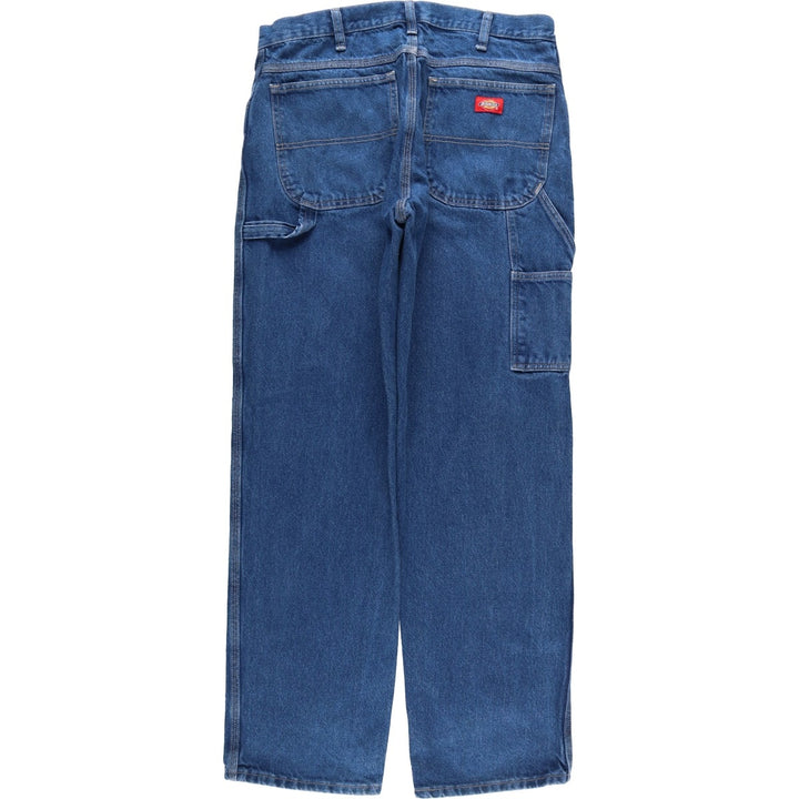 Dickies denim painter pants for men, equivalent to W34 cotton blue type Vintage Second Hand