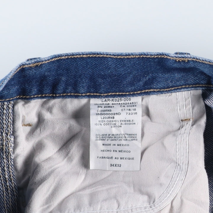Dickies denim painter pants for men, equivalent to W34 cotton blue type Vintage Second Hand