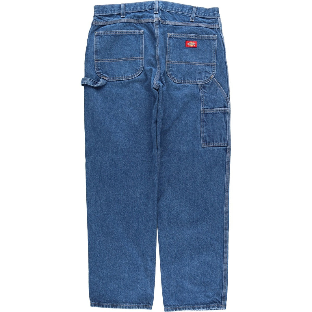 Dickies denim painter pants for men, equivalent to W37 cotton blue type Vintage Second Hand