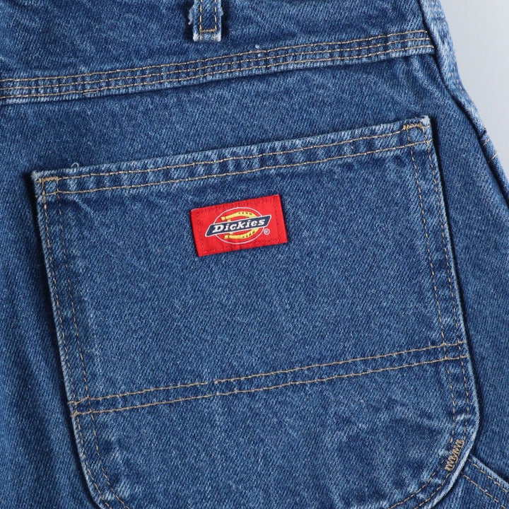 Dickies denim painter pants for men, equivalent to W37 cotton blue type Vintage Second Hand