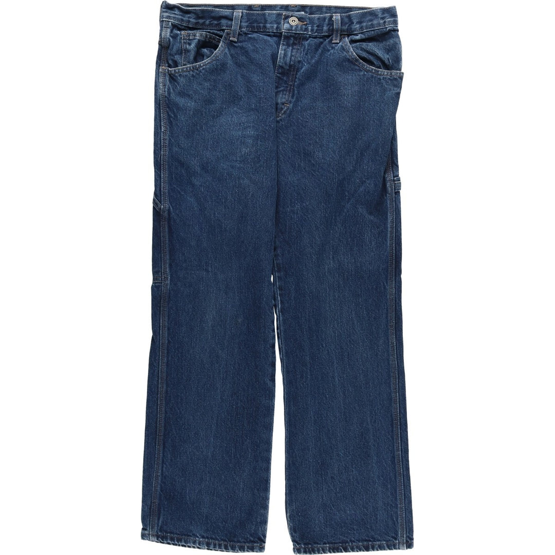 Dickies denim painter pants for men, equivalent to W35 cotton blue type Vintage Second Hand