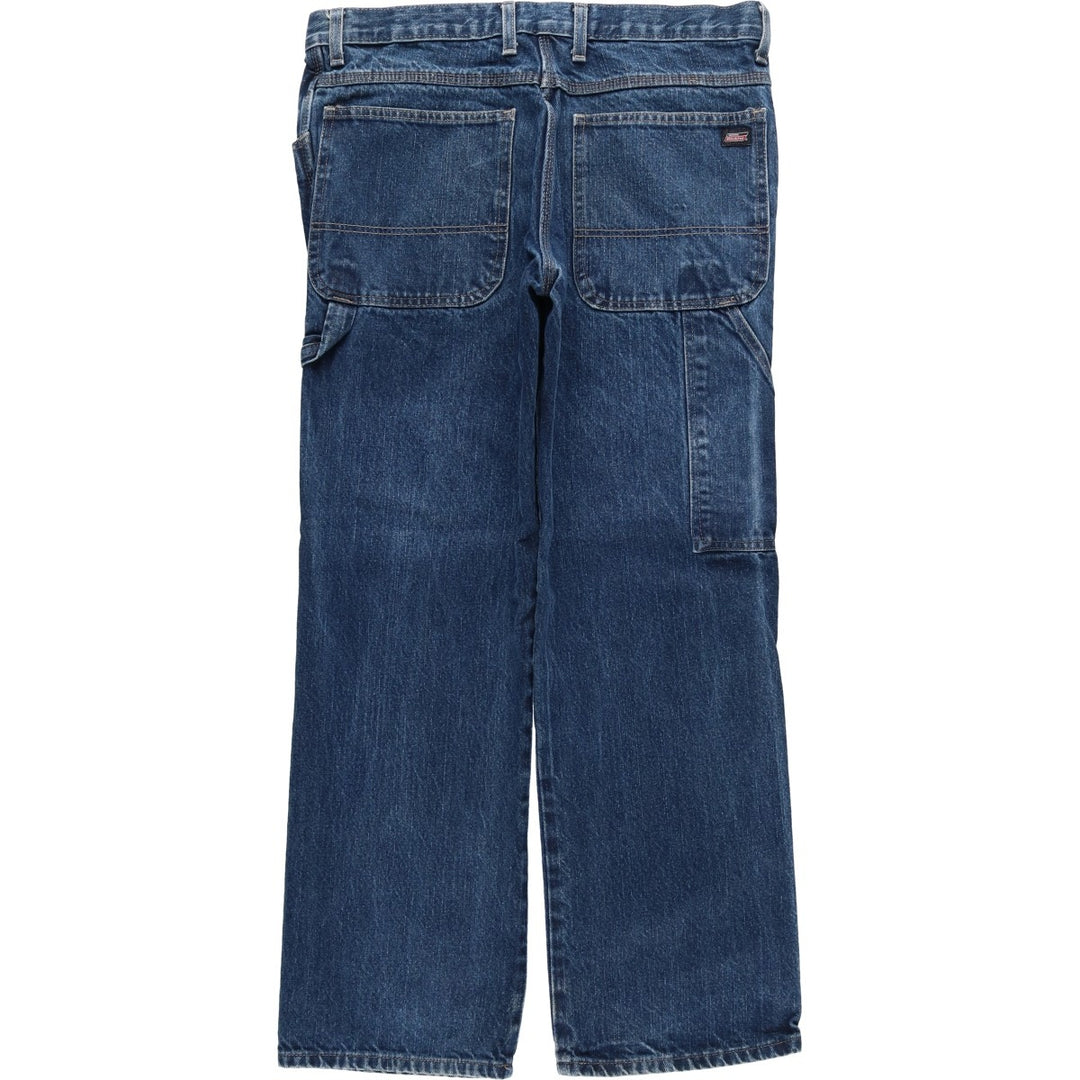 Dickies denim painter pants for men, equivalent to W35 cotton blue type Vintage Second Hand