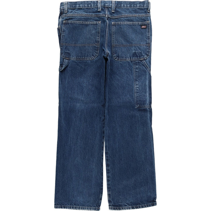 Dickies denim painter pants for men, equivalent to W35 cotton blue type Vintage Second Hand