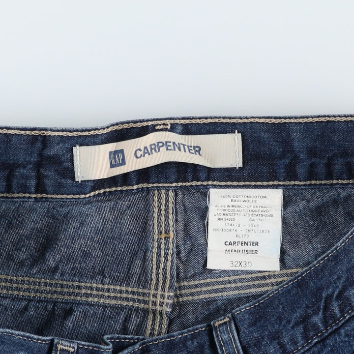 GAP CARPENTER denim painter pants, men's size W32 (approx.) cotton blue type Vintage Second Hand