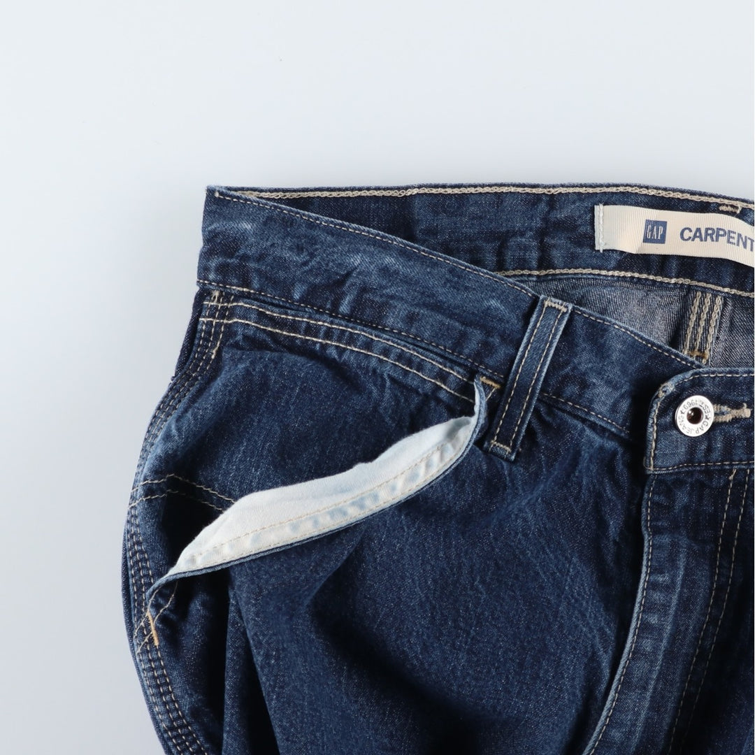 GAP CARPENTER denim painter pants, men's size W32 (approx.) cotton blue type Vintage Second Hand