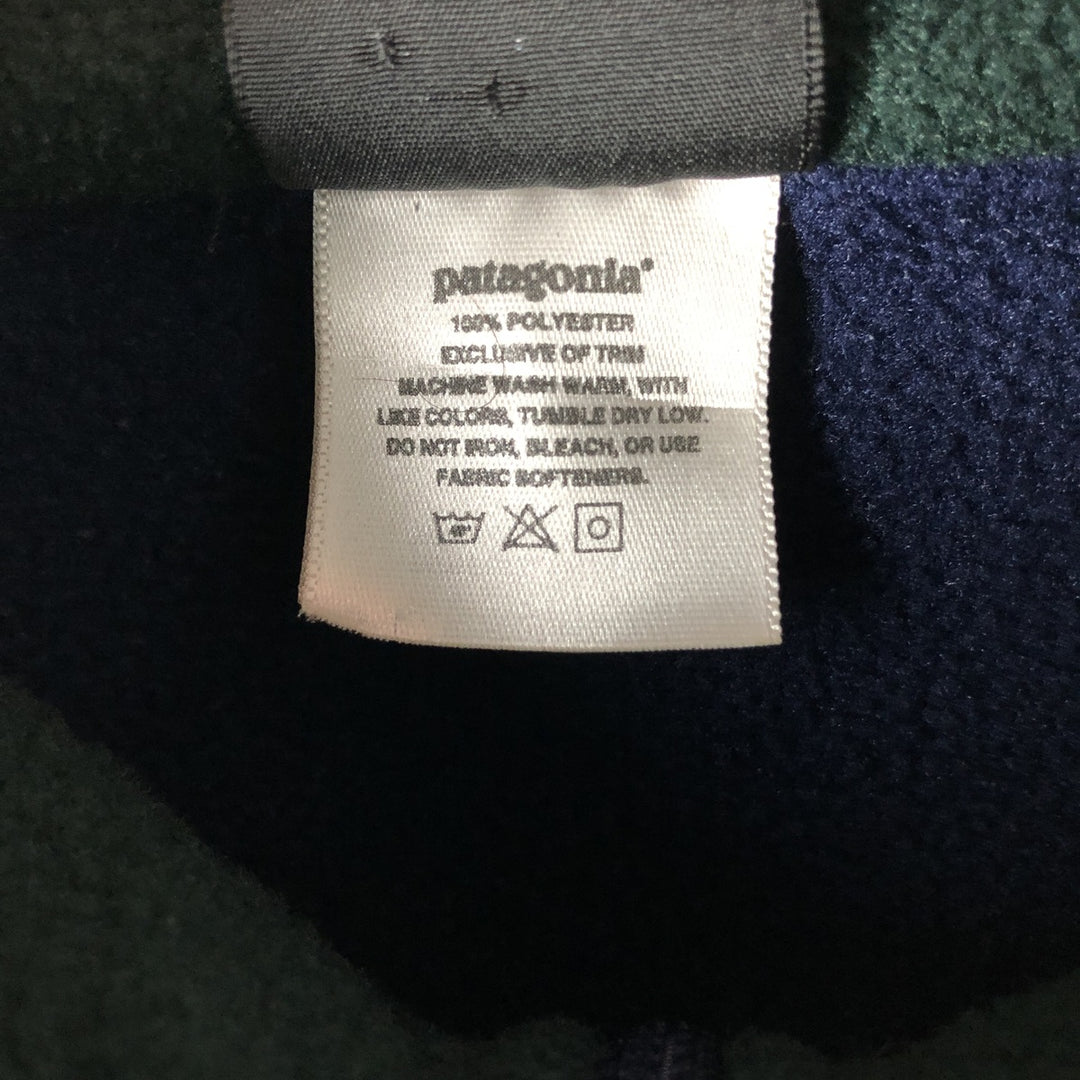 Patagonia CAPILENE 43470 Half-Zip Fleece Pullover (Men's Size L) polyester navy blue type Vintage Second Hand