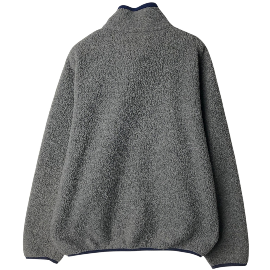 70s~80'S LLBean Fleece Jacket Men's XL Size Vintage unclear gray type Vintage Second Hand