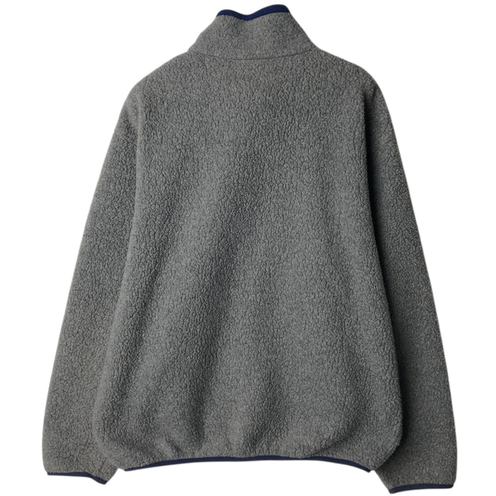 70s~80'S LLBean Fleece Jacket Men's XL Size Vintage unclear gray type Vintage Second Hand