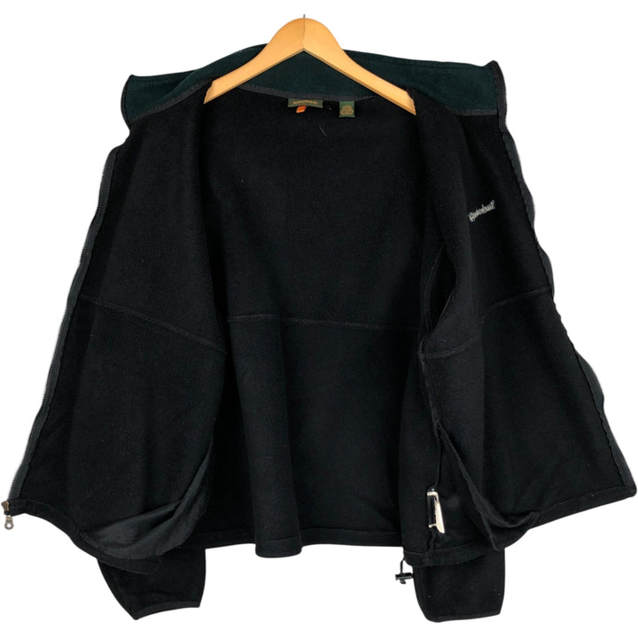90s-00'S Timberland fleece jacket, made in USA, men's size XL equivalent. polyester black type Vintage Second Hand