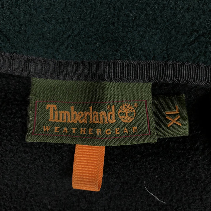 90s-00'S Timberland fleece jacket, made in USA, men's size XL equivalent. polyester black type Vintage Second Hand