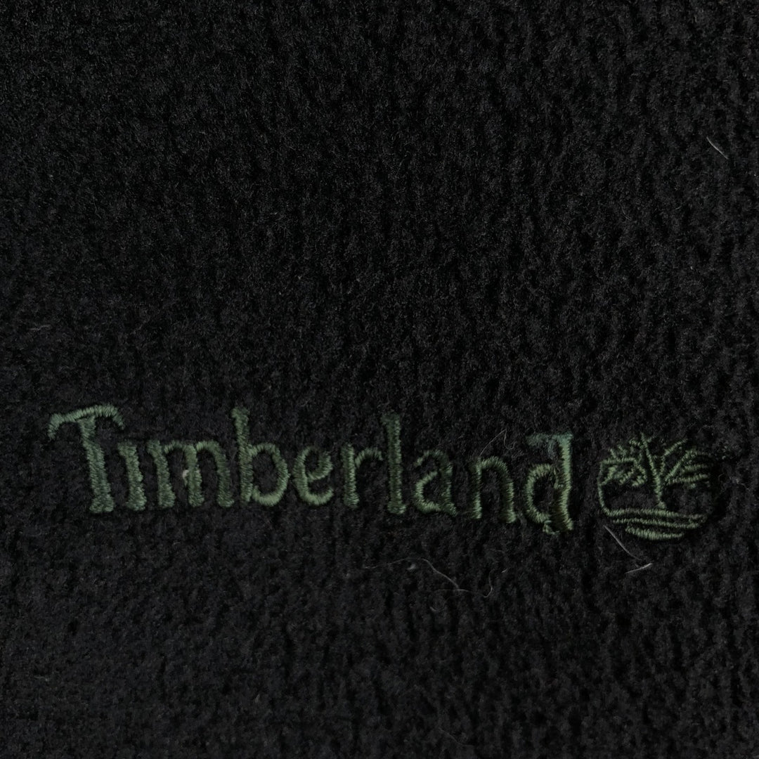 90s-00'S Timberland fleece jacket, made in USA, men's size XL equivalent. polyester black type Vintage Second Hand