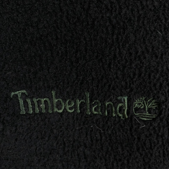 90s-00'S Timberland fleece jacket, made in USA, men's size XL equivalent. polyester black type Vintage Second Hand