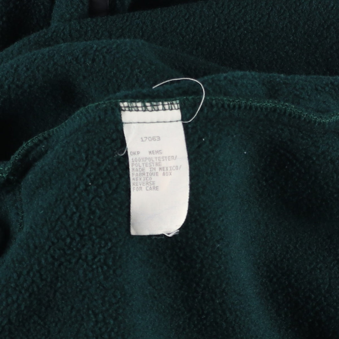 90s-00'S WOOLRICH Half-Snap Fleece Pullover, Men's XL polyester Green type dark green Vintage Second Hand