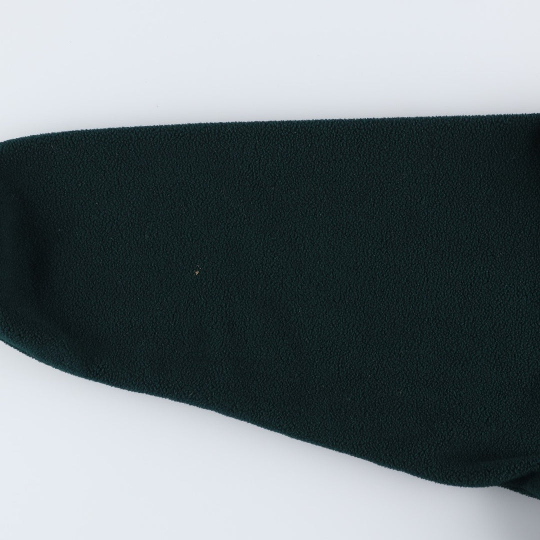 90s-00'S WOOLRICH Half-Snap Fleece Pullover, Men's XL polyester Green type dark green Vintage Second Hand
