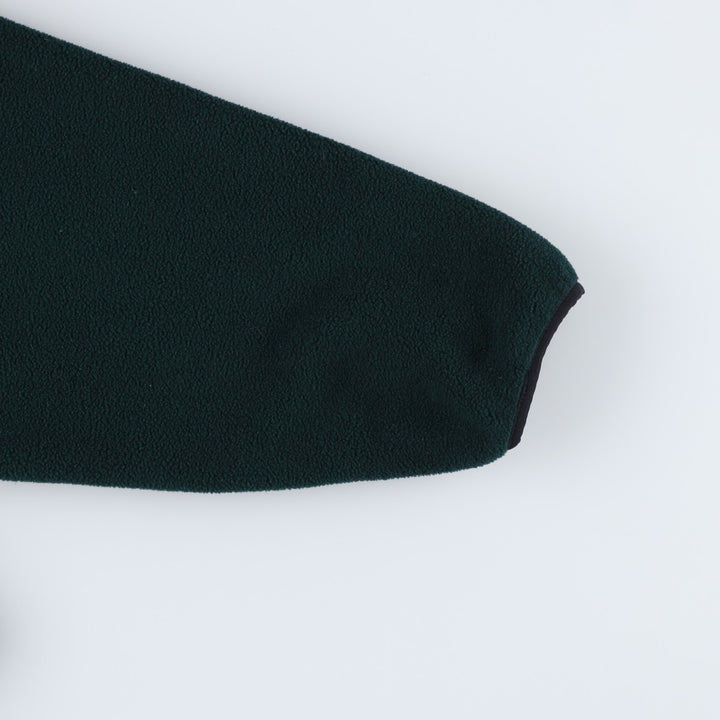 90s-00'S WOOLRICH Half-Snap Fleece Pullover, Men's XL polyester Green type dark green Vintage Second Hand