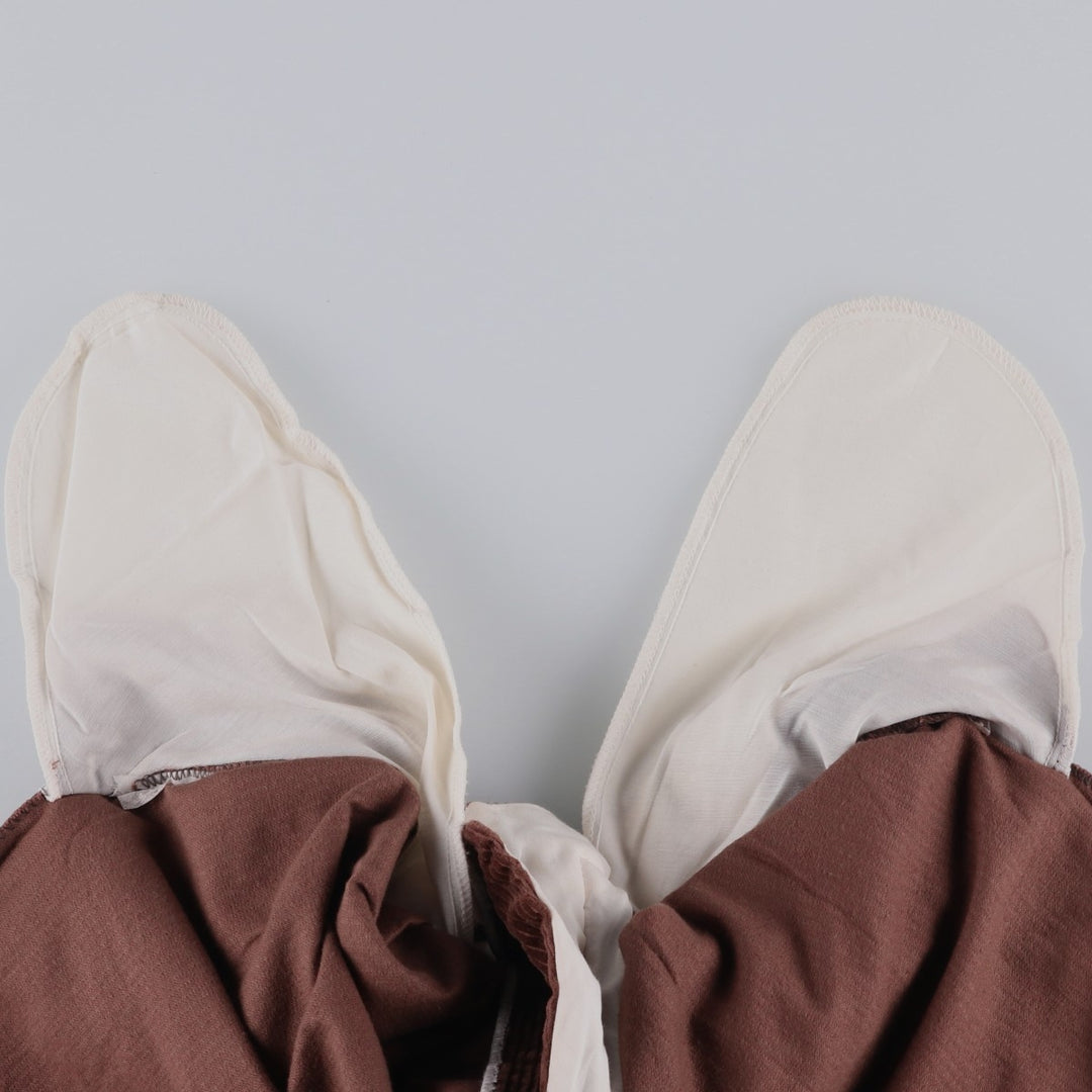 Jean De Nimes Two-Pleat Corduroy Pants, Men's Size W37 (approx.) unclear brown type Vintage Second Hand