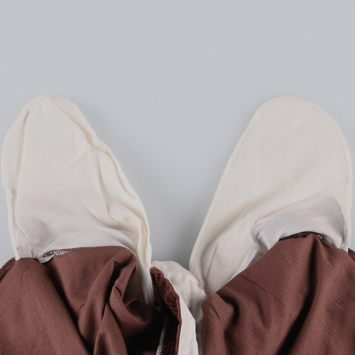 Jean De Nimes Two-Pleat Corduroy Pants, Men's Size W37 (approx.) unclear brown type Vintage Second Hand