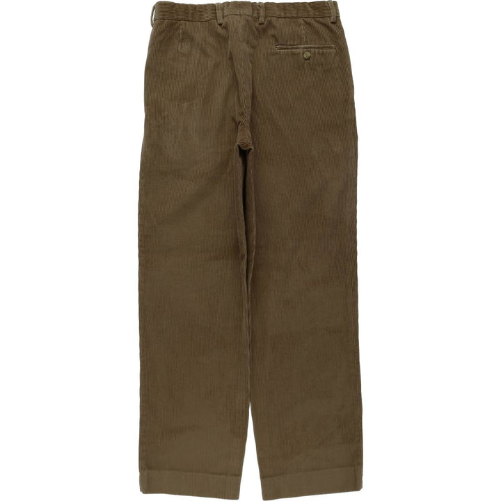 ANTONIO PARDO E HIJOS SA Two-Pleat Corduroy Pants, Men's Size W33 (approx.), Vintage cotton Beige type Vintage Second Hand