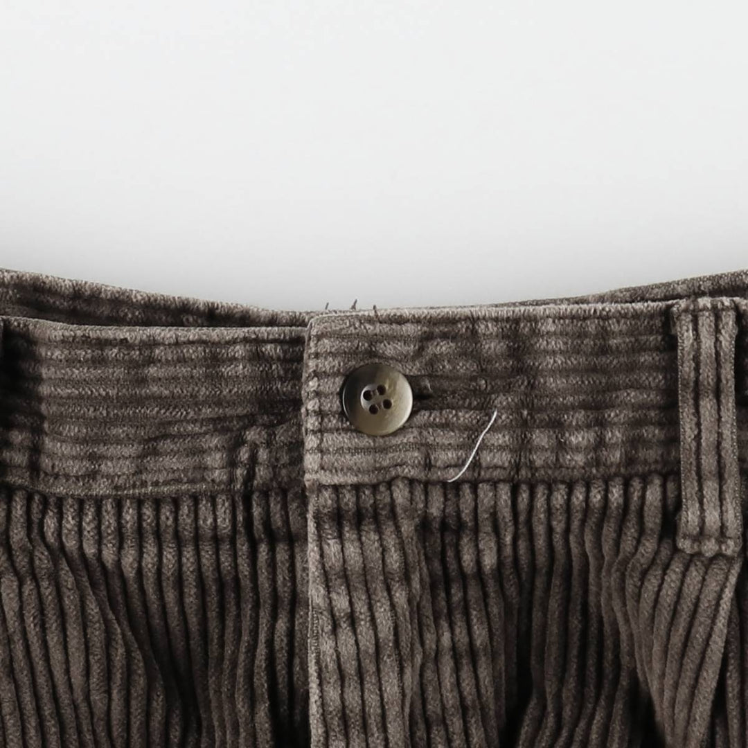 DOCKERS khakis two-pleat wide-wale corduroy pants, men's size W34 (approx.) cotton brown type Vintage Second Hand