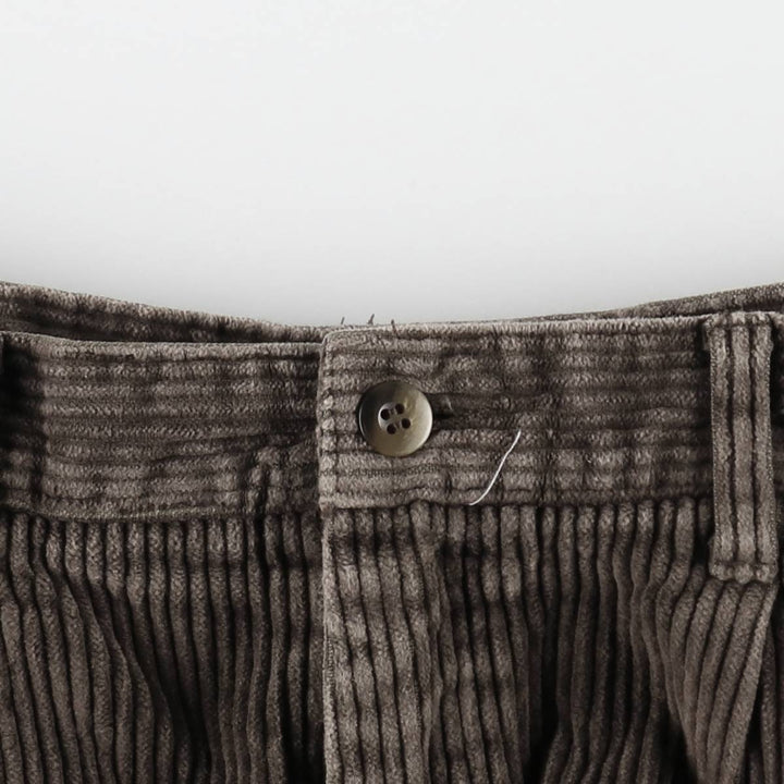 DOCKERS khakis two-pleat wide-wale corduroy pants, men's size W34 (approx.) cotton brown type Vintage Second Hand