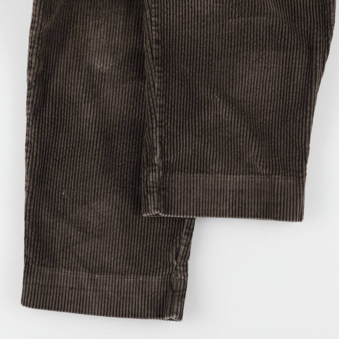DOCKERS khakis two-pleat wide-wale corduroy pants, men's size W34 (approx.) cotton brown type Vintage Second Hand