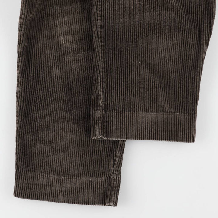 DOCKERS khakis two-pleat wide-wale corduroy pants, men's size W34 (approx.) cotton brown type Vintage Second Hand