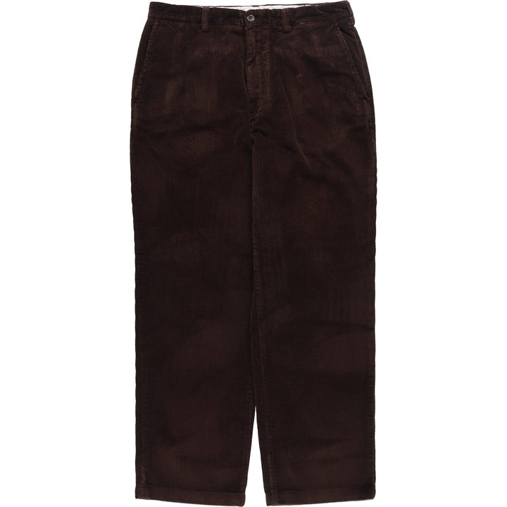 Perry Ellis Cotton Corduroy Pants, Men's Size W34 (approx.) cotton brown type Vintage Second Hand