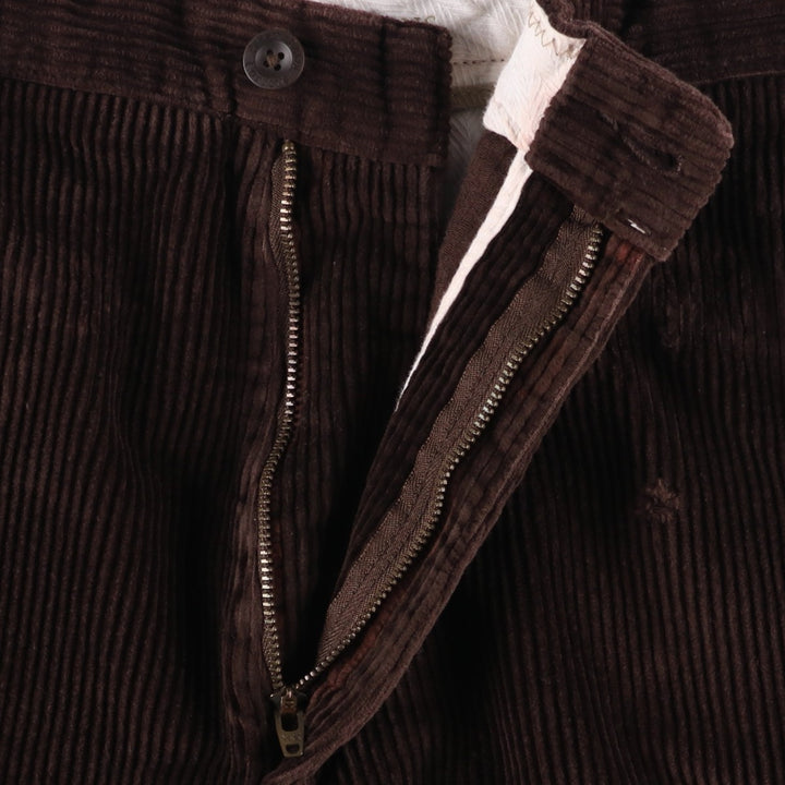 Perry Ellis Cotton Corduroy Pants, Men's Size W34 (approx.) cotton brown type Vintage Second Hand