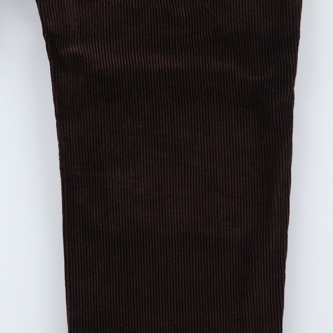 Perry Ellis Cotton Corduroy Pants, Men's Size W34 (approx.) cotton brown type Vintage Second Hand