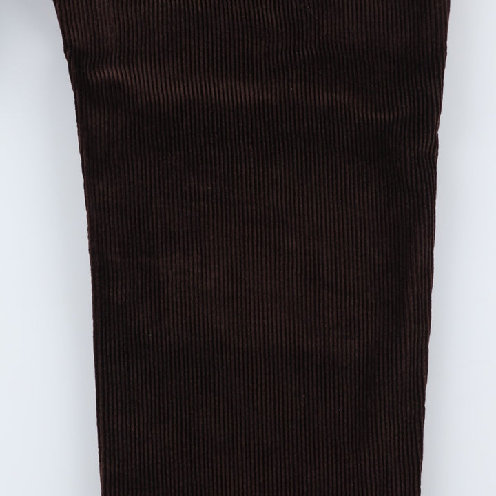 Perry Ellis Cotton Corduroy Pants, Men's Size W34 (approx.) cotton brown type Vintage Second Hand