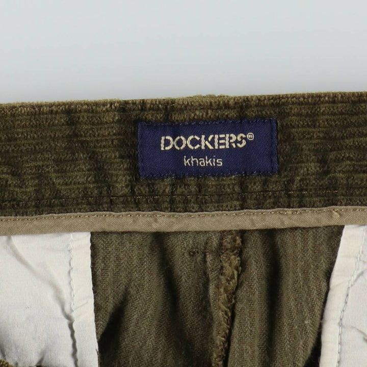 Dockers khakis corduroy pants, men's size W34 (approx.) cotton Khaki type Vintage Second Hand