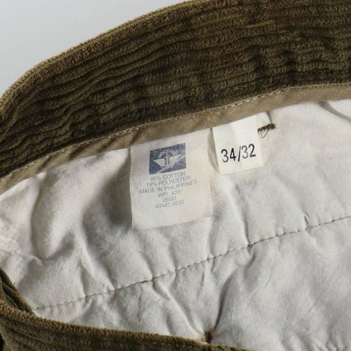 Dockers khakis corduroy pants, men's size W34 (approx.) cotton Khaki type Vintage Second Hand