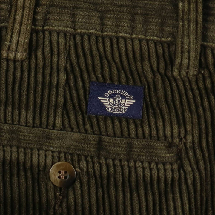 Dockers khakis corduroy pants, men's size W34 (approx.) cotton Khaki type Vintage Second Hand