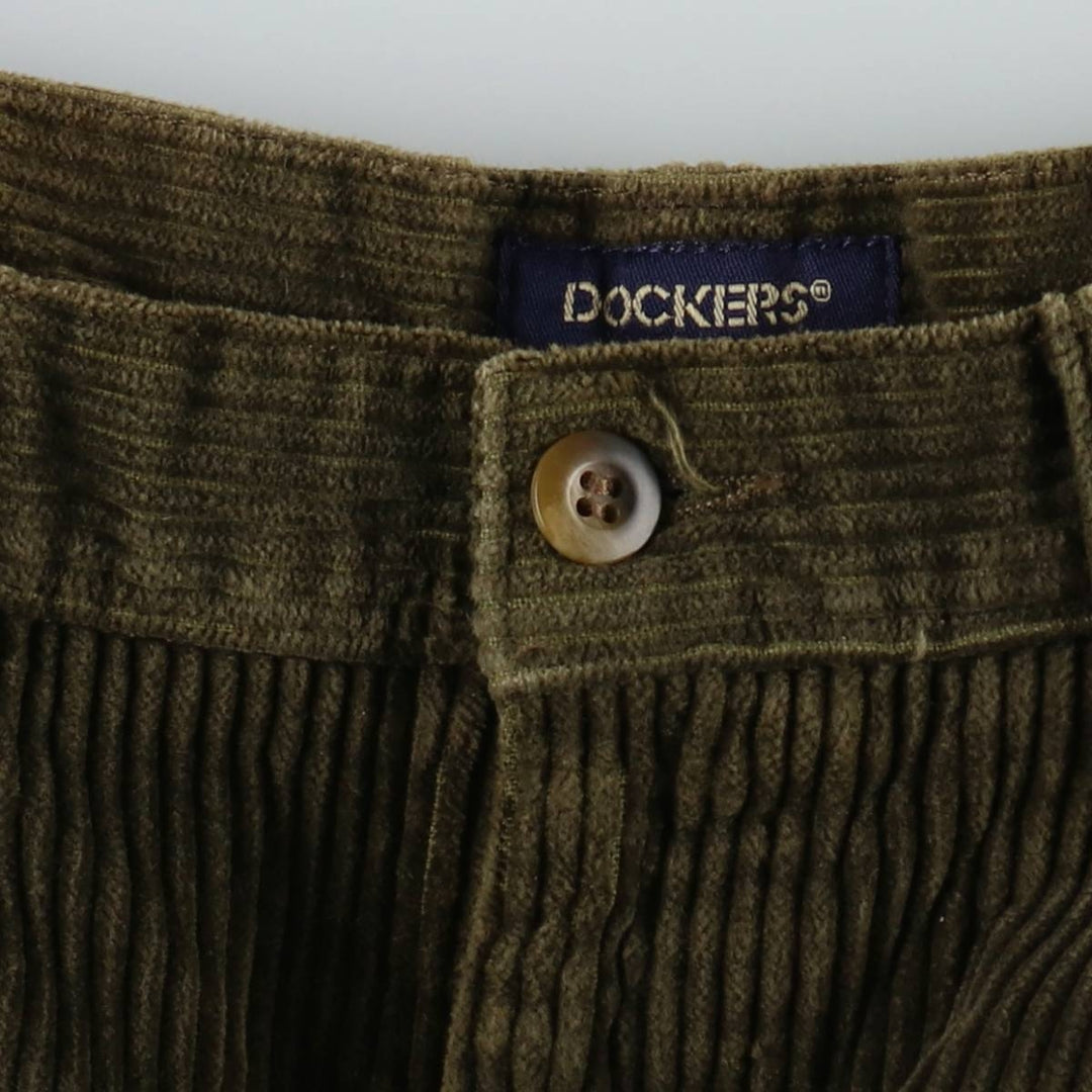 Dockers khakis corduroy pants, men's size W34 (approx.) cotton Khaki type Vintage Second Hand
