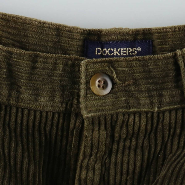Dockers khakis corduroy pants, men's size W34 (approx.) cotton Khaki type Vintage Second Hand