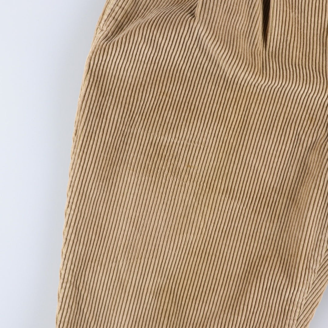90'S Dockers khakis loose fit wide-wale corduroy pants with two pleats, men's size W33 equivalent, vintage. cotton Beige type Vintage Second Hand