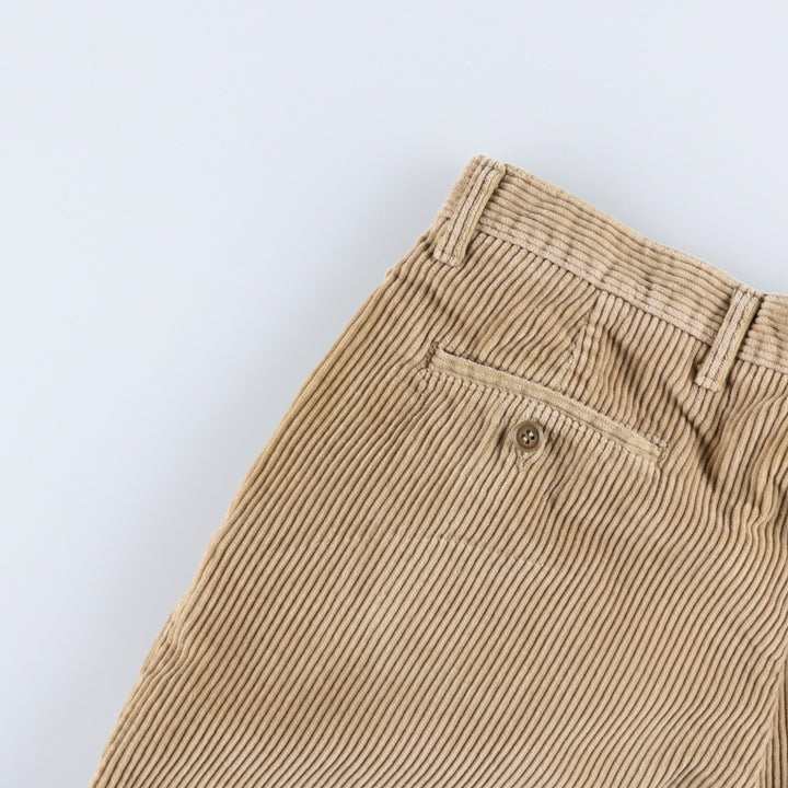 90'S Dockers khakis loose fit wide-wale corduroy pants with two pleats, men's size W33 equivalent, vintage. cotton Beige type Vintage Second Hand