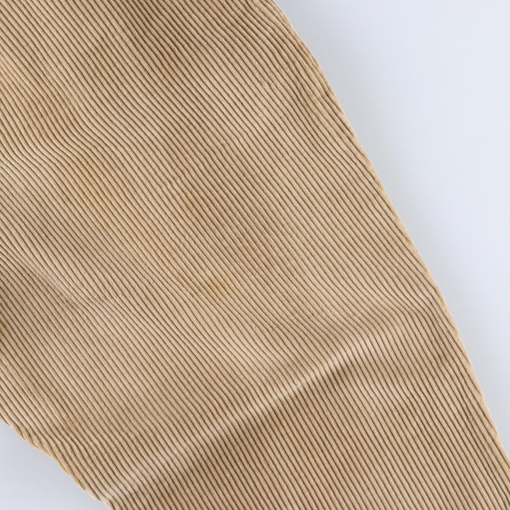 90'S Dockers khakis loose fit wide-wale corduroy pants with two pleats, men's size W33 equivalent, vintage. cotton Beige type Vintage Second Hand